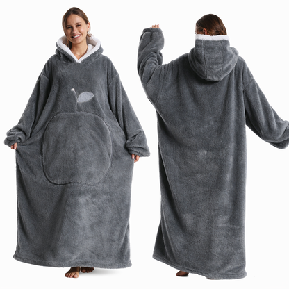 Manta con mangas y capucha de felpa