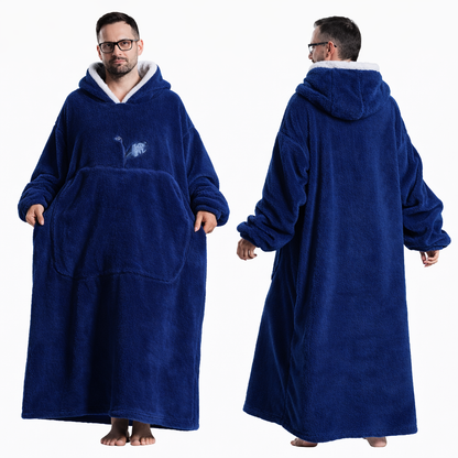 Manta con mangas y capucha de felpa